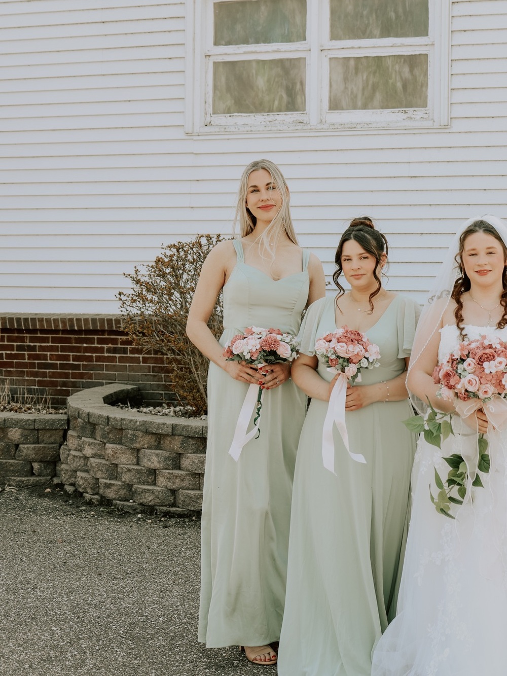 Azazie Dusty Sage Satin Dress